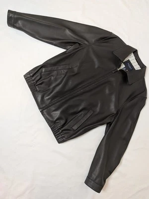 Men’s Daniel Cremieux Black Lambskin Leather Jacket Size L - Image 1 of 4