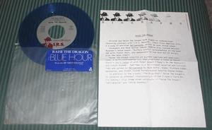 RAISE THE DRAGON - Blue Hour / Hold On I'm Comin' - (1984 U.S. 7" Blue Vinyl 45) - Imagen 1 de 2