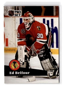 1991-92 Pro Set Ed Belfour #43 Chicago Blackhawks - Picture 1 of 2