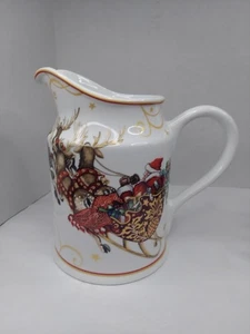 Williams-Sonoma Twas la notte prima di Natale Babbo Natale albero slitta brocca 64 oz - Foto 1 di 17