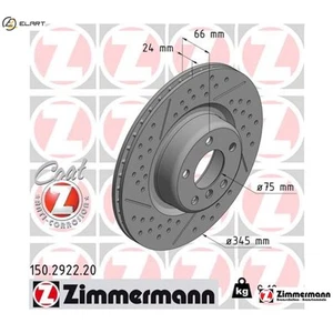2x BRAKE DISC 150.2922.20 FOR BMW 3/Convertible/F2/4/F82/F1/F0/F80/Gran/F6/F4 - Picture 1 of 9