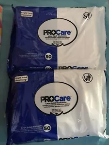ProCare Adult Bath Washcloths 2 Pk - 50 count Each - Picture 1 of 8