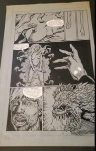 JOE VIGIL arte original GUNFIGHTERS in HELL #5 pg 2 ORIGINAL SIN 11x17 Temptation - Imagen 1 de 5