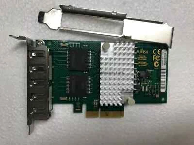 FUJITSU D3045-A11 GS1 PCIe QUAD PORT GIGABIT NETWORK ADAPTER = Intel I350-T4 - Image 1 of 3