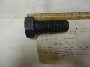HEX HEAD BOLT 1-1/2" - 6 TPI X 4" Grade 5 - Picture 1 of 4