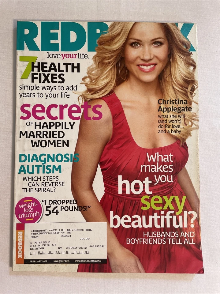 2008 February, REDBOOK Magazine, CHRISTINA APPLEGATE, 7 Health Fixes (MH234) - Image 1 of 3