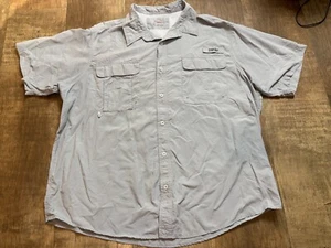 Camisa de pesca deportiva mundial para hombre 3 XL gris con botones cuello ventilado BONITA - Imagen 1 de 4