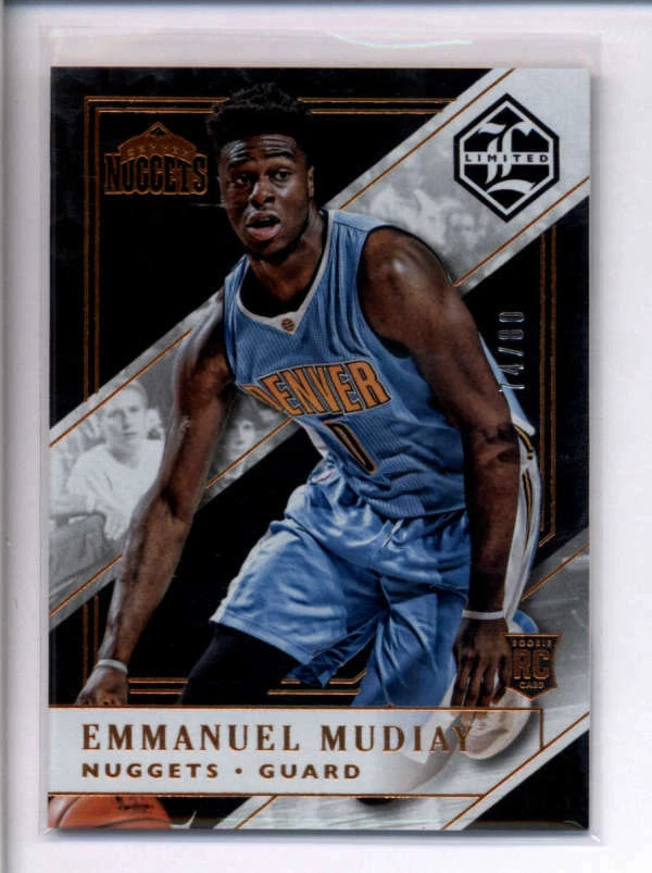 EMMANUEL MUDIAY 2015/16 PANINI LIMITED #197 ROOKIE #74/80 AJ3700 - Image 1 of 1