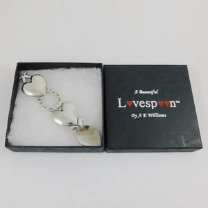 Wedding Lovespoon Solid English Pewter Love Spoon Welsh Design Made in UK LS107 - Picture 1 of 4