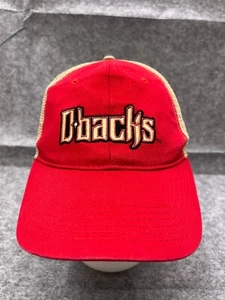 Arizona Diamondbacks Hat Cap Snap Back Adult OS Red Cotton Blend Trucker MLB - Picture 1 of 12