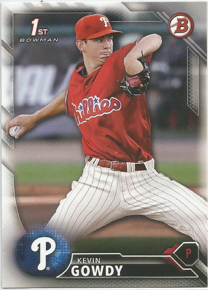 Kevin Gowdy Philadelphia Phillies 2016 Bowman Draft - Image 1 of 1
