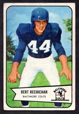 1954 Bowman #26 Bert Rechichar Colts Tennessee 1.5 - FAIR - Image 1 of 2
