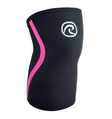 Rehband RX Knee Sleeve - 7mm - Black/Pink - image 1 of 4