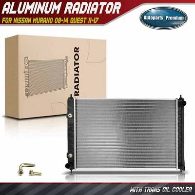 Radiador con enfriador de aceite para Nissan Murano 08-14 Quest 11-17 3,5 L transmisión automática Foto 1 de 4
