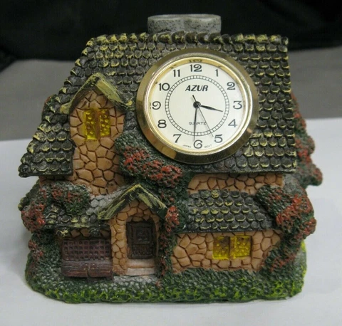 Cottage Desk Mantle Clock AZUR Quartz *No Reserve* Cover