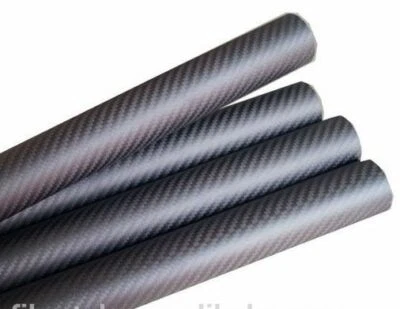 OD 42MM x 40mm 500mm 3K Roll Wrapped 100% Carbon Fiber Tubes / pipe Matte  - Image 1 of 2