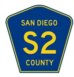 San Diego County Straße S2 Route Autobahn Aufkleber Sticker R8321 - Bild 1 von 1