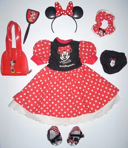MY DISNEY GIRL Minnie Mouse DRESS SET Incomplete *Needs Shoe Repair Read* - Picture 1 of 16