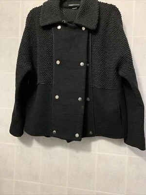 $695 Vince Carbon Boucle Wool Blend Knit Jacket Size M - Image 1 of 4