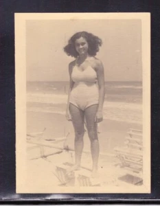Fotografia Foto Mare Spiaggia Costumi da Bagno d'Epoca KK1482 - Picture 1 of 1