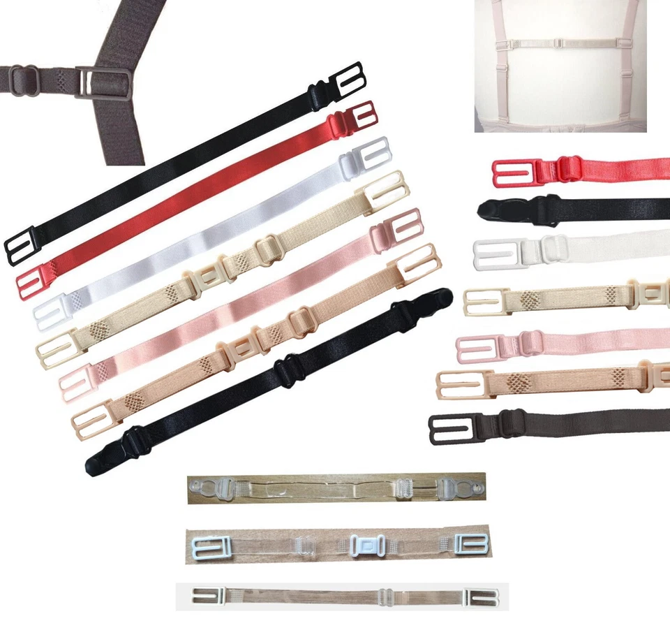 BH Träger Anti Rutsch Halter Querträger Trägerhalter Clips Verbinder 7 Farben  - Bild 1 von 1