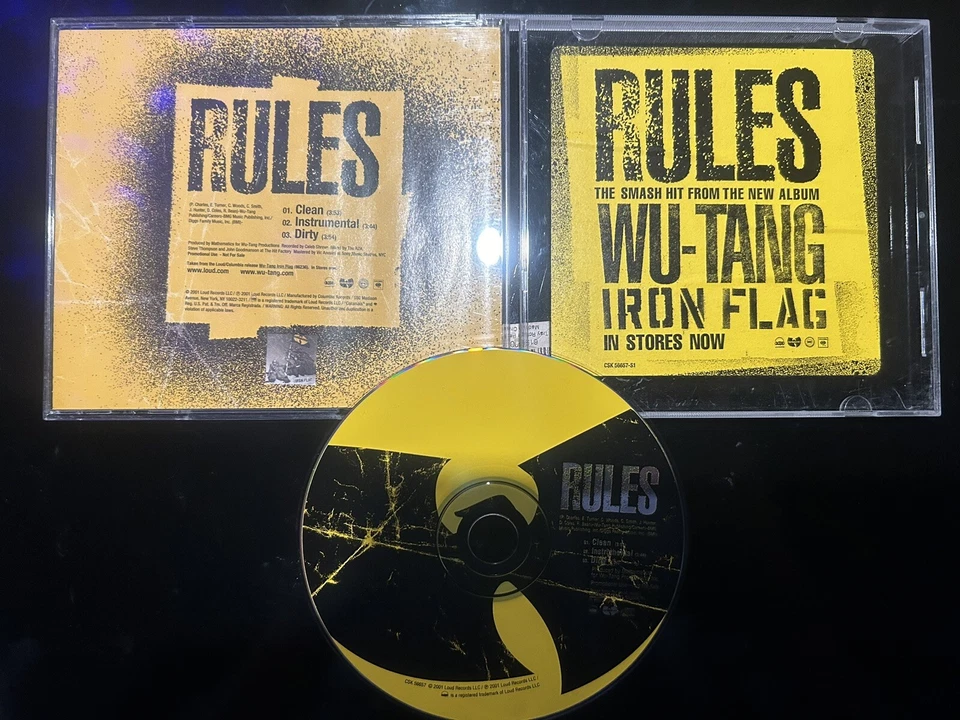 WU-TANG CLAN - “Rules” 3-TRK CD Very Rare! Foto 1 de 1