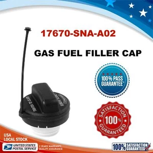 Gas Cap Fuel Filler For Honda Accord Fit Civic Odyssey CR-V Pilot 17670-SJA-A02 - Picture 1 of 8