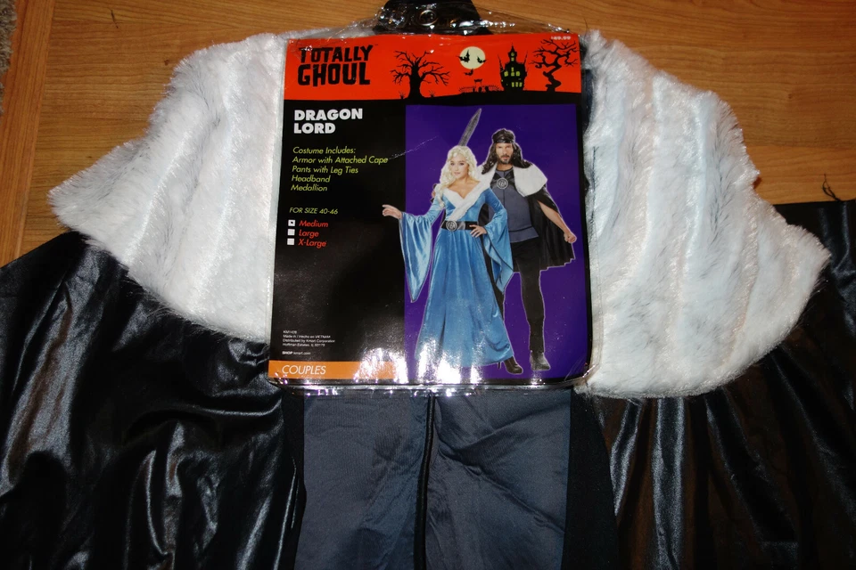 Para hombres Caballero Medival Señor Dragón Halloween Disfraz Capa Juegos con disfraces Mediano Foto 1 de 1