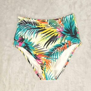 Shade & Shore High-Waisted Tropical Bikini Bottom Women X-Small Multicolor - Picture 1 of 8