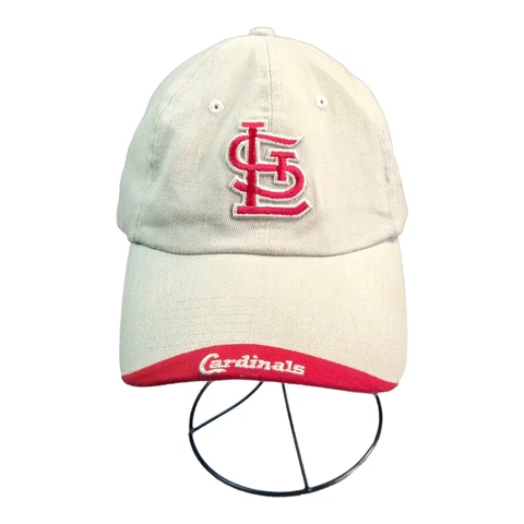 St Louis Cardinals Cap Season Ticket Model Tan Red OSFA Cover
