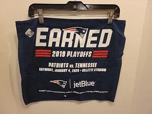 NEW ENGLAND PATRIOTS vs TENNESSEE TITANS 1/4/2020 2019 PLAYOFFS TOWEL "EARNED" - Picture 1 of 4