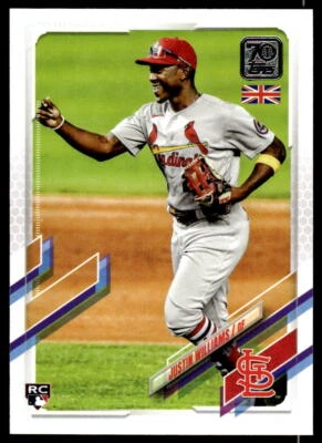 2021 Topps UK Edition #127 Justin Williams  RC   St. Louis Cardinals - Image 1 of 2
