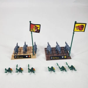 Vintage 1992 Battle Masters Replacement Pieces Black Fangs & Bogrots Wolf Riders - Picture 1 of 9