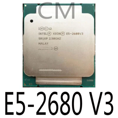 Intel Xeon E5-2680 V3 2.50GHz 12 Core 120W 30MB SR1XP LGA2011-3 CPU Processor - Image 1 of 2