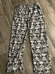 Star Wars Storm Trooper Fleece Lounge Pajama Pjs Bottoms Pants Size Medium - Picture 1 of 9