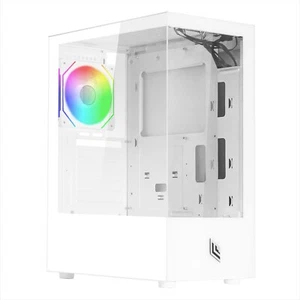 CASE BIANCO ATX PC GAMING 1 VENTOLA ARGB INDIRIZZABILE FRONT E PANNELLO VETRO - Foto 1 di 8