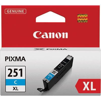 Canon CLI-251C XL (6449B001) High-Capacity Cyan Ink Cartridge