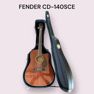 Fender acoustic guitar CD-140SCE ALL MAH WC Musical Instruments - Picture 1 of 12