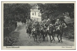 XX2330/ Unsere Wehrmacht  Soldaten zu Pferde - Beim Vormarsch 2. Weltkrieg AK  - Bild 1 von 2