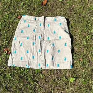 Lilly Pulitzer Pineapple Print Skirt Golf Preppy Chic Resort Wear - Picture 1 of 5