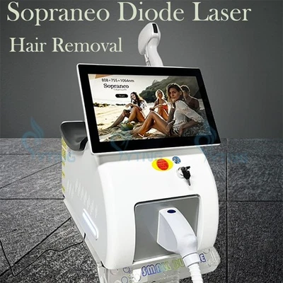 Ice Titanium Laser Enthaarer 755 808 1064 Diodenlaser Haarentfernungsgerät - Bild 1 von 4