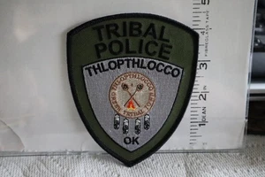 tribal indian police patch THLOPTHLOCCO TRIBAL POLICE OKLAHOMA - Picture 1 of 1