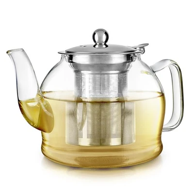 Dublin Glass Teapot Premium Borosilicate with Removable Stainless Infuser - Image 1 of 4