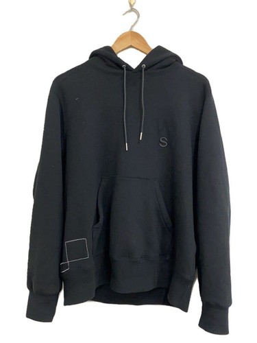 Felpa con cappuccio Sacai 3 cotone nero 25 0925S usata