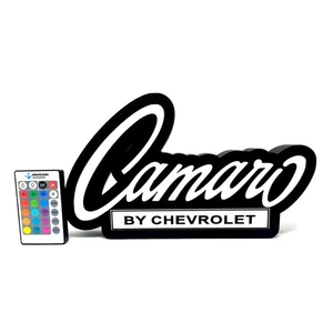 Letrero de luz LED emblema Chevy Camaro - Imagen 1 de 10