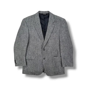 Harris Tweed x Jos A Bank Herringbone Sport Coat Blazer Mens Size 42R • MINT - Picture 1 of 9