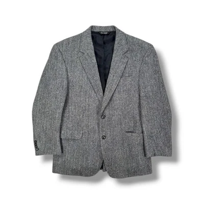 Harris Tweed x Jos A Bank Herringbone Sport Coat Blazer Mens Size 42R • MINT - Image 1 of 4