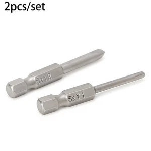 Versatile 50mm Magnetic Screwdriver Bits for Triwing Y Tip Screws Set of 2 - Picture 1 of 8