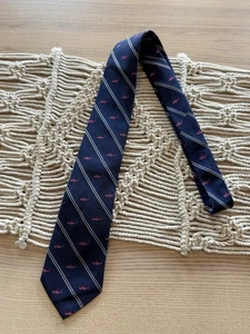 Lauren Ralph Lauren Krawatte Seide Blau Haifisch Print Krawatte Preppy Business - Bild 1 von 6