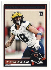 2025 Score Football Rookie, #31  Colston Loveland - Chicago Bears - Picture 1 of 2
